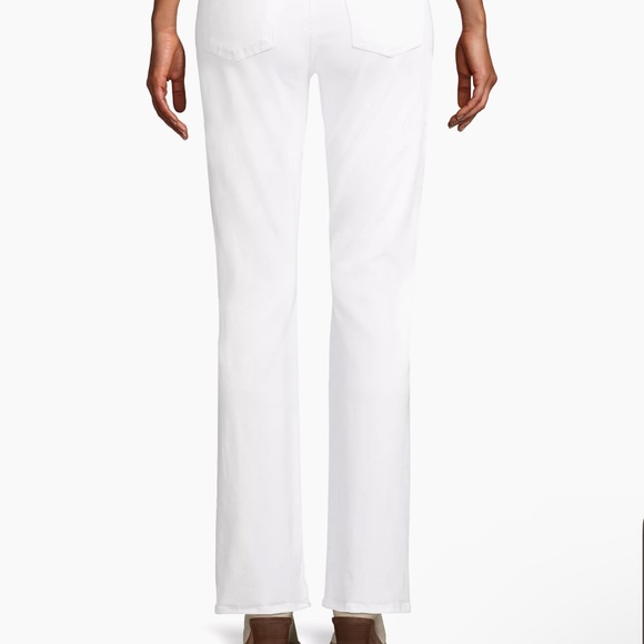 NWT Jen7 for 7 For All Mankind White Denim Slim Bootcut Jeans Size 10 - Picture 4 of 9